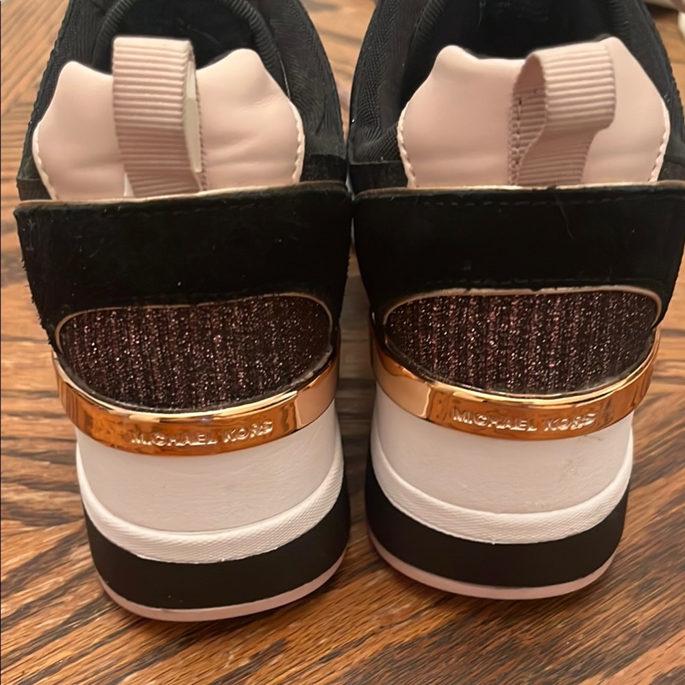 Brand new - never worn 
Women's Stylish Black and Pink Sneakers - Picture 3 of 5